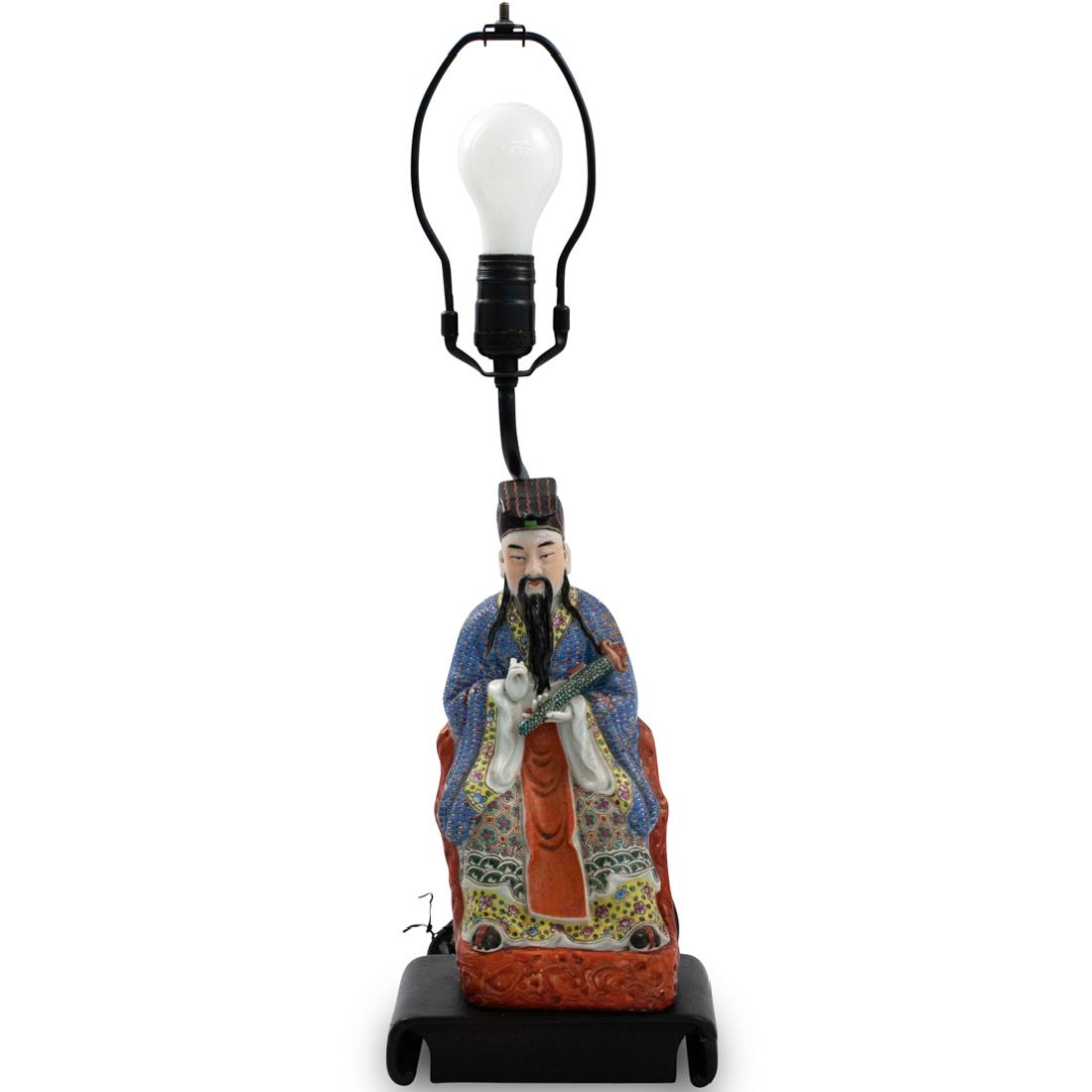 Chinese Porcelain Figural Lamp (1 of 5)