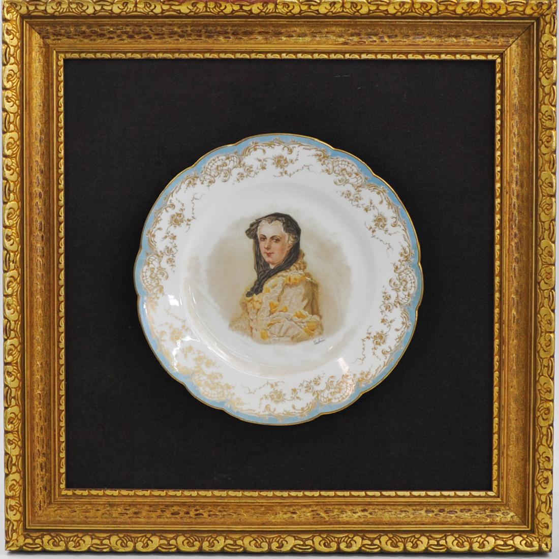 Sevres Framed Porcelain Plate (1 of 4)