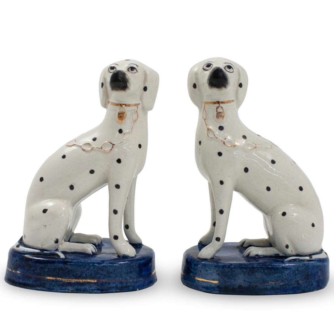 (2 Pc) Staffordshire Ceramic Ware Figurines (1 of 3)