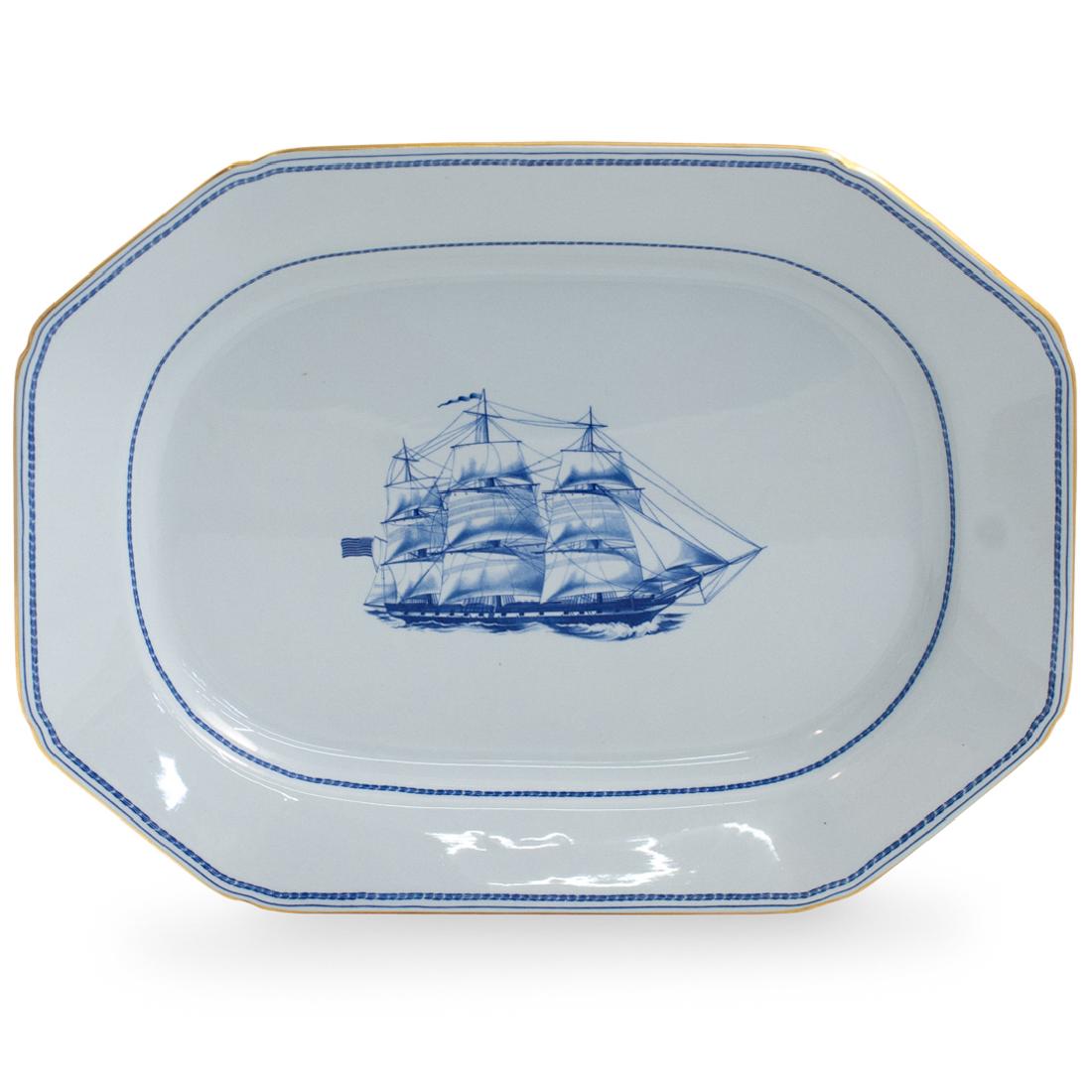 Spode "Trade Winds Blue" Platter (1 of 3)