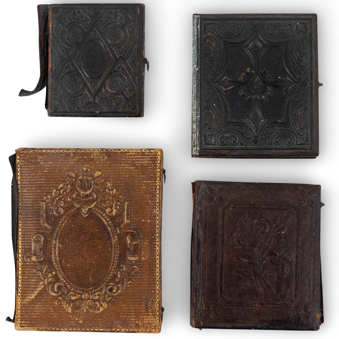 (4 Pc) Civil War Era Traveling Photograph Cases (1 of 7)