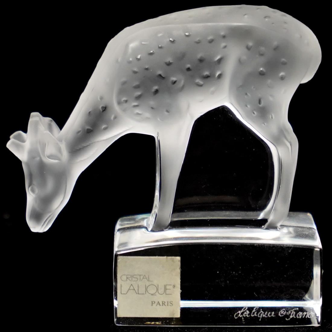 Lalique Frosted Deer Figurine (1 of 2)