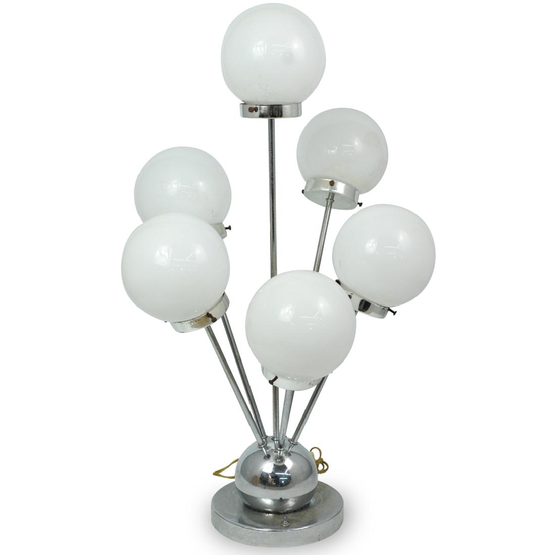 Mid Century Chrome Table Lamp (1 of 5)