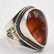 (3 Pc) Vintage Amber and Sterling Set - 3