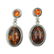 (3 Pc) Vintage Amber and Sterling Set - 6