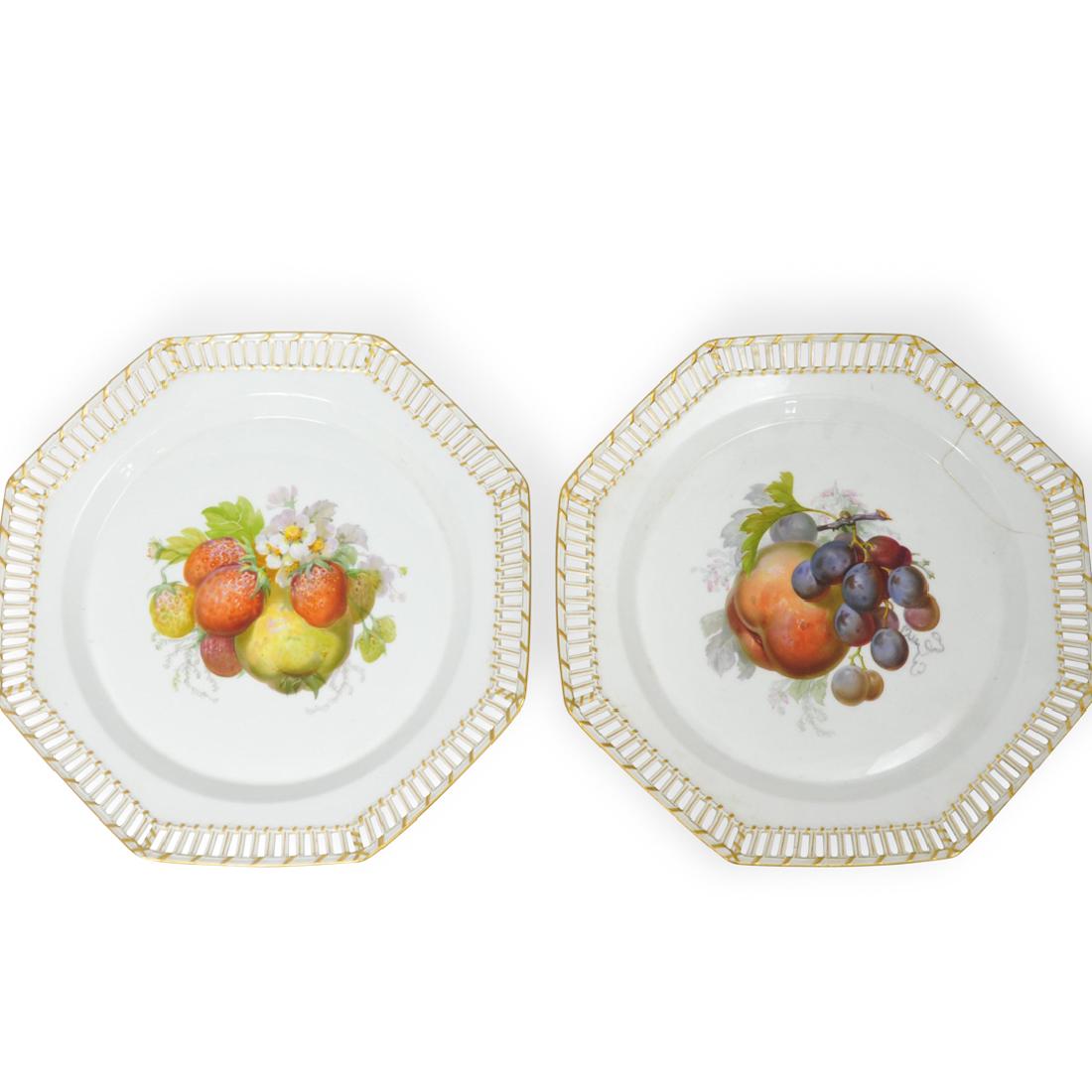 Pair of KPM Reticulated Porcelain Plates (1 of 5)