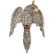 Victorian Diamond, 18K and Silver Parrot Brooch