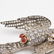 Victorian Diamond, 18K and Silver Parrot Brooch - 2