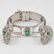 Vintage 18K Emerald and Diamond Functional Bracelet - 4