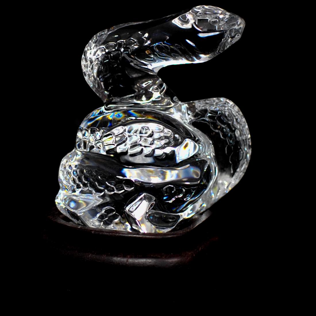 Baccarat Crystal Snake on Stand (1 of 4)