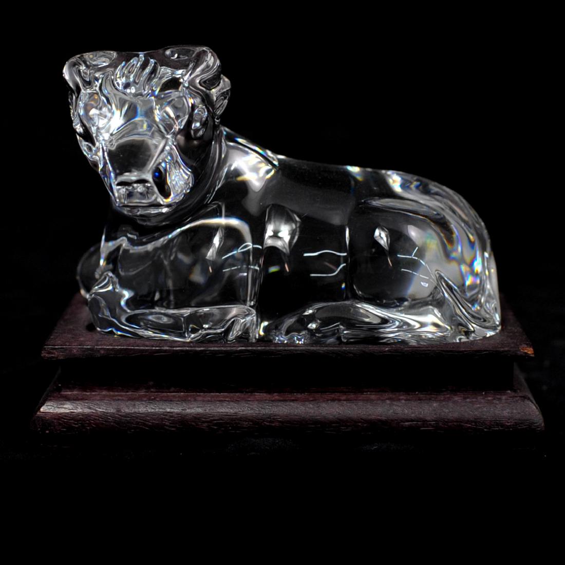Baccarat Crystal Cow on Stand (1 of 3)