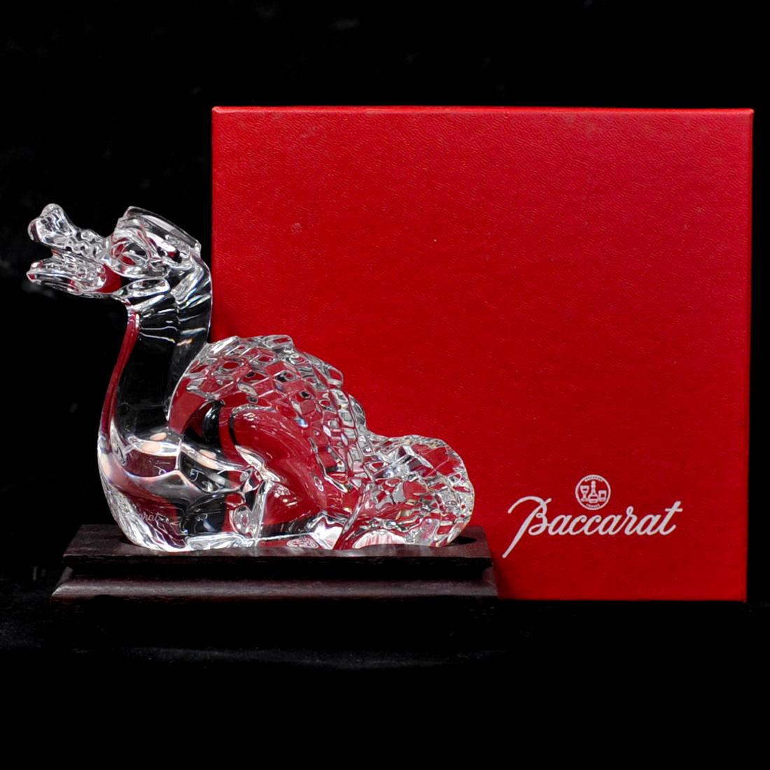 Baccarat Crystal Dragon on Stand (1 of 3)
