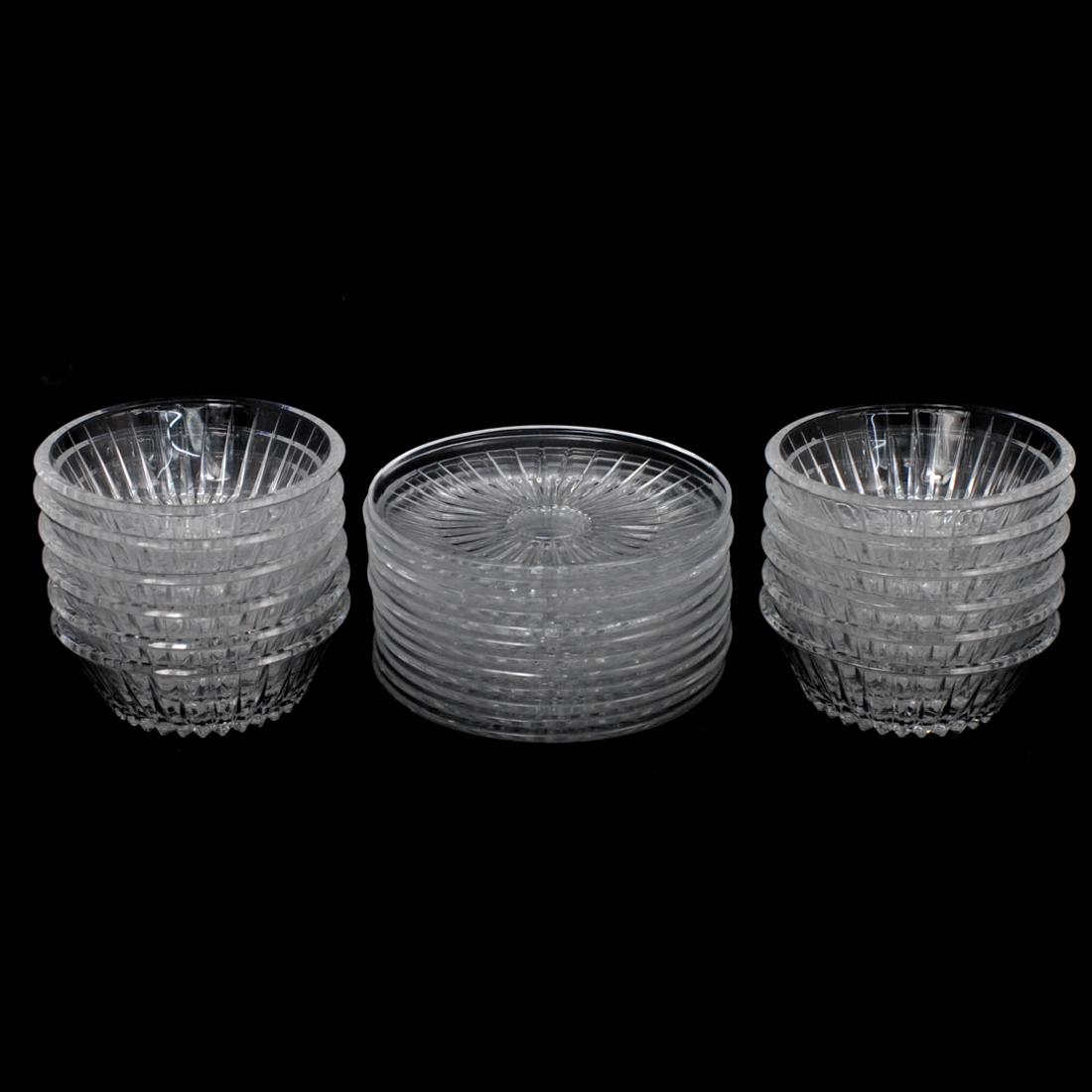 (24 Pc) Val St Lambert Crystal Dishes (1 of 5)