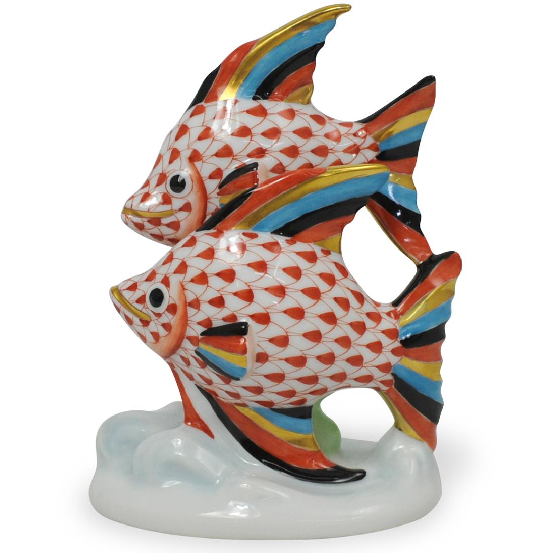 Herend Porcelain Fishnet Two Fish (1 of 3)