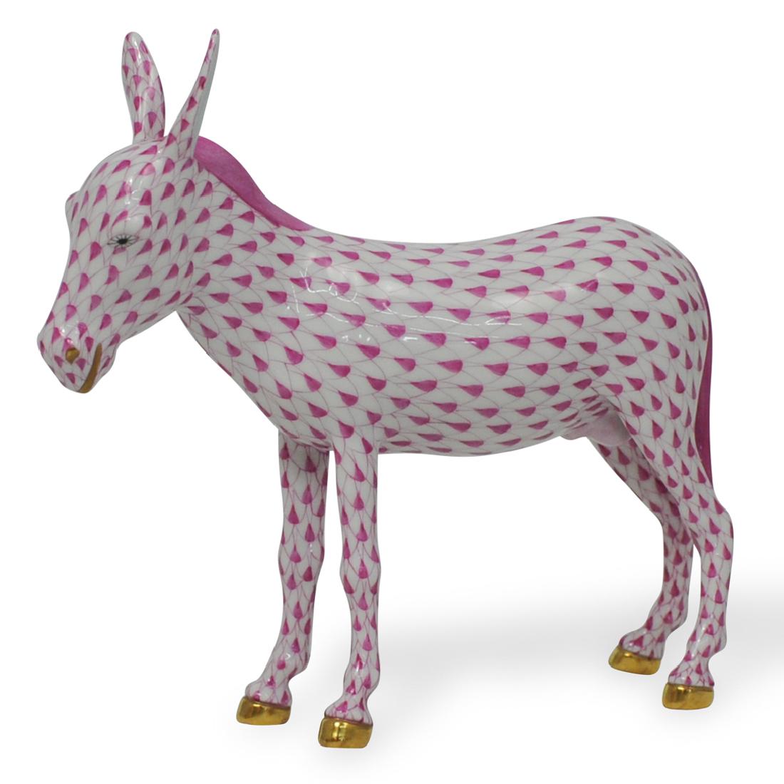 Herend Porcelain Fishnet Donkey (1 of 5)