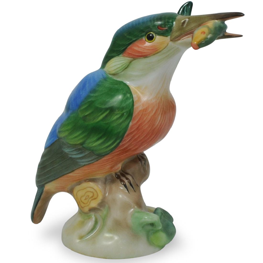 Herend Porcelain Kingfisher Bird Figurine (1 of 4)
