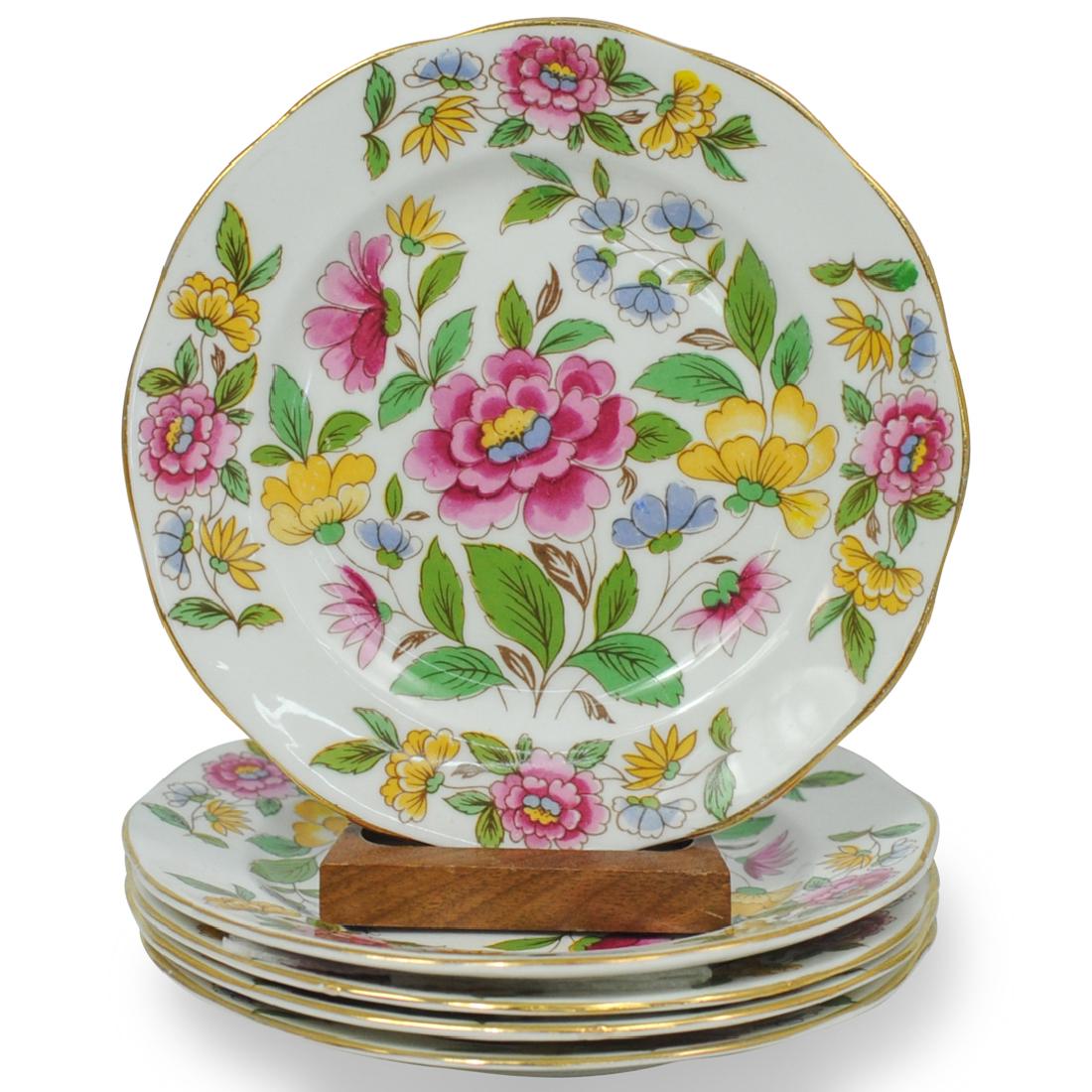 (5 Pc) Royal Cauldon Porcelain Plates (1 of 3)