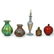 (5 Pc) Continental Porcelain and Glass Table Articles