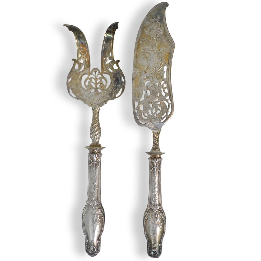 (2 Pc) Silver Plated Serving Set (1 of 6)