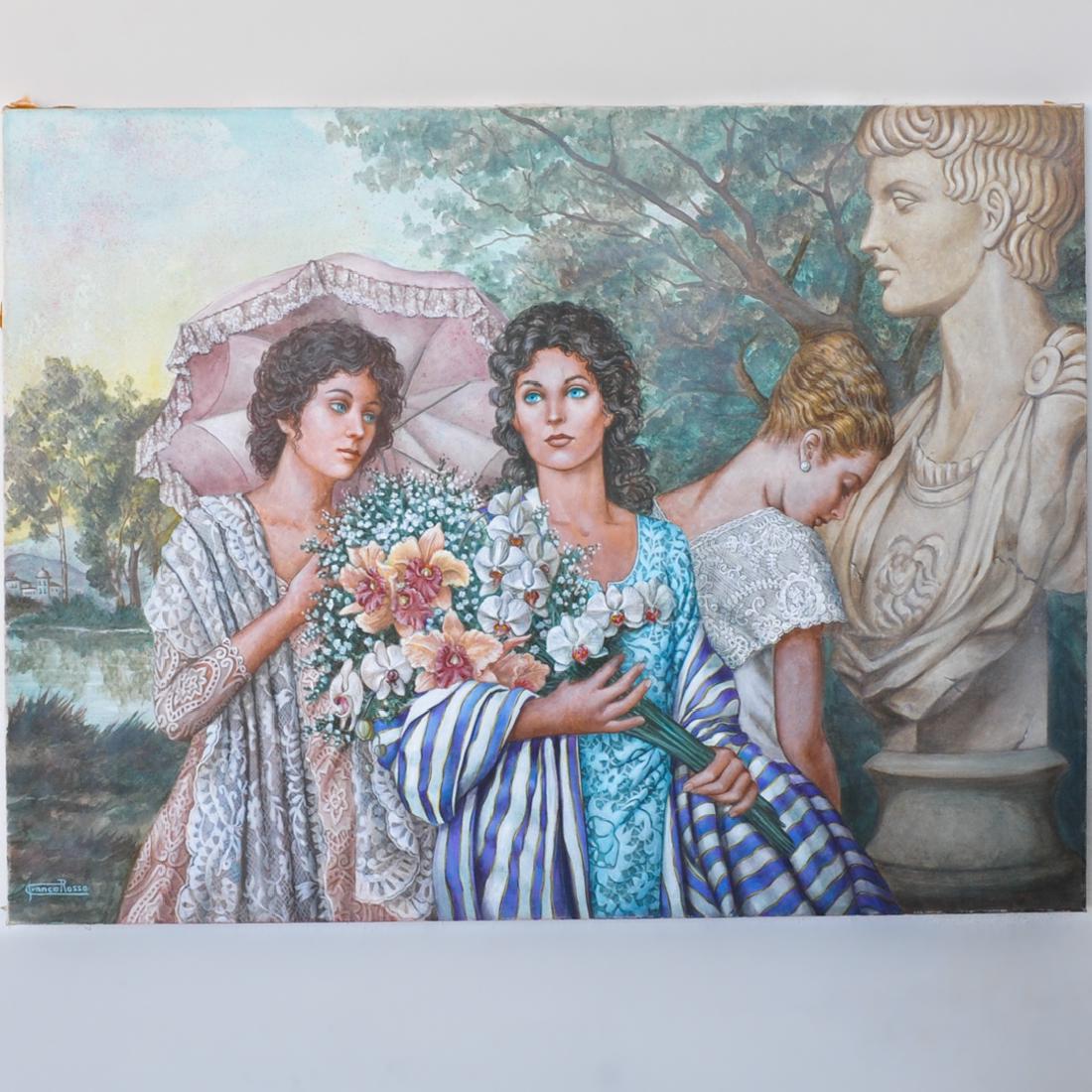 Franco Rosso (Italian, 1941-2016) Oil Painting (1 of 7)