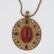 Chinese Sterling Silver Agate Necklace