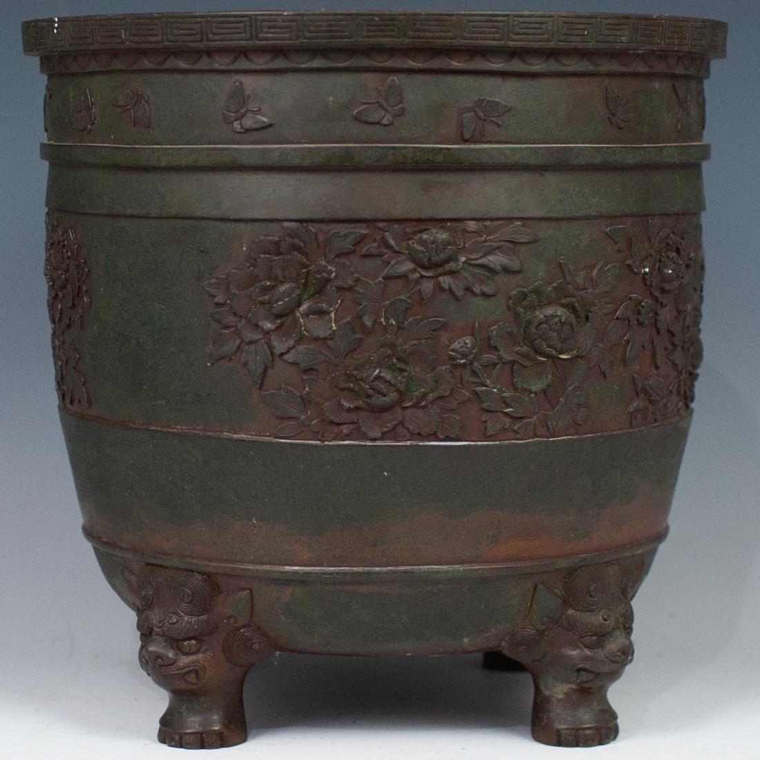 Chinese Bronze Footed Planter (1 of 5)