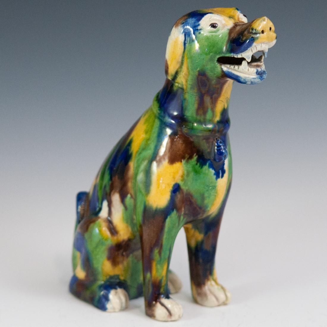 Chinese Tang Style Wucai Glazed Dog (1 of 4)