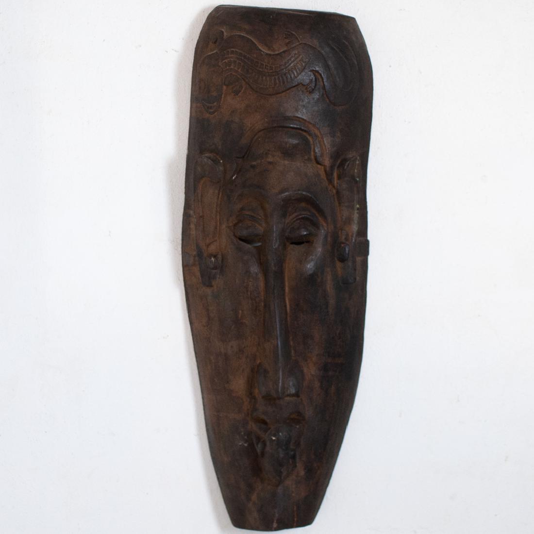 Large Carved African Mask: DESCRIPTION: Antique 19th Ct. Tibetan Thangka CIRCA: ORIGIN: DIMENSIONS: CONDITION: Great condition. See lot description for details on item condition. More detailed condition requests can be obtained