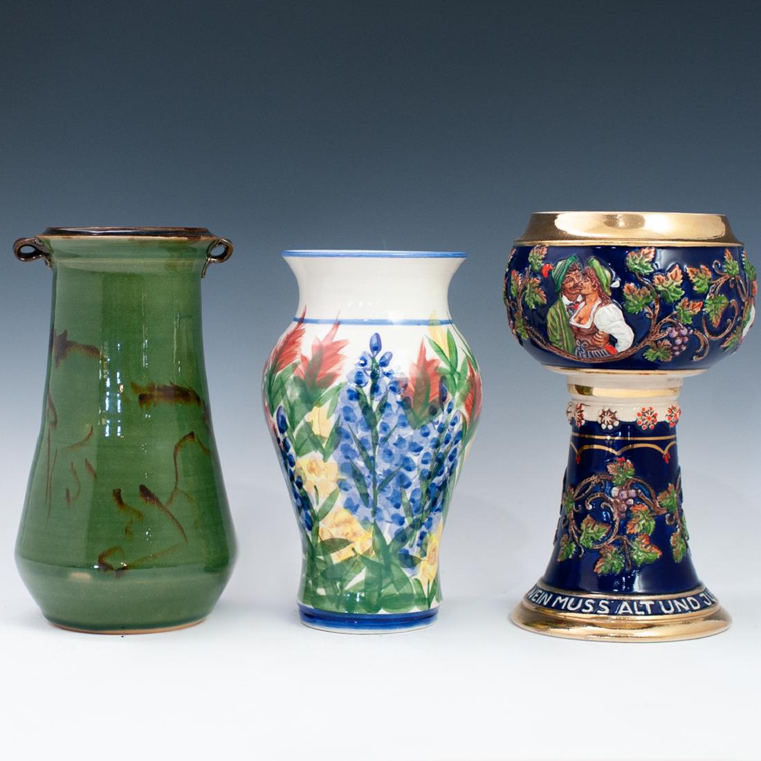 Lot of Three (3) Ceramic/Porcelain Vases (1 of 8)