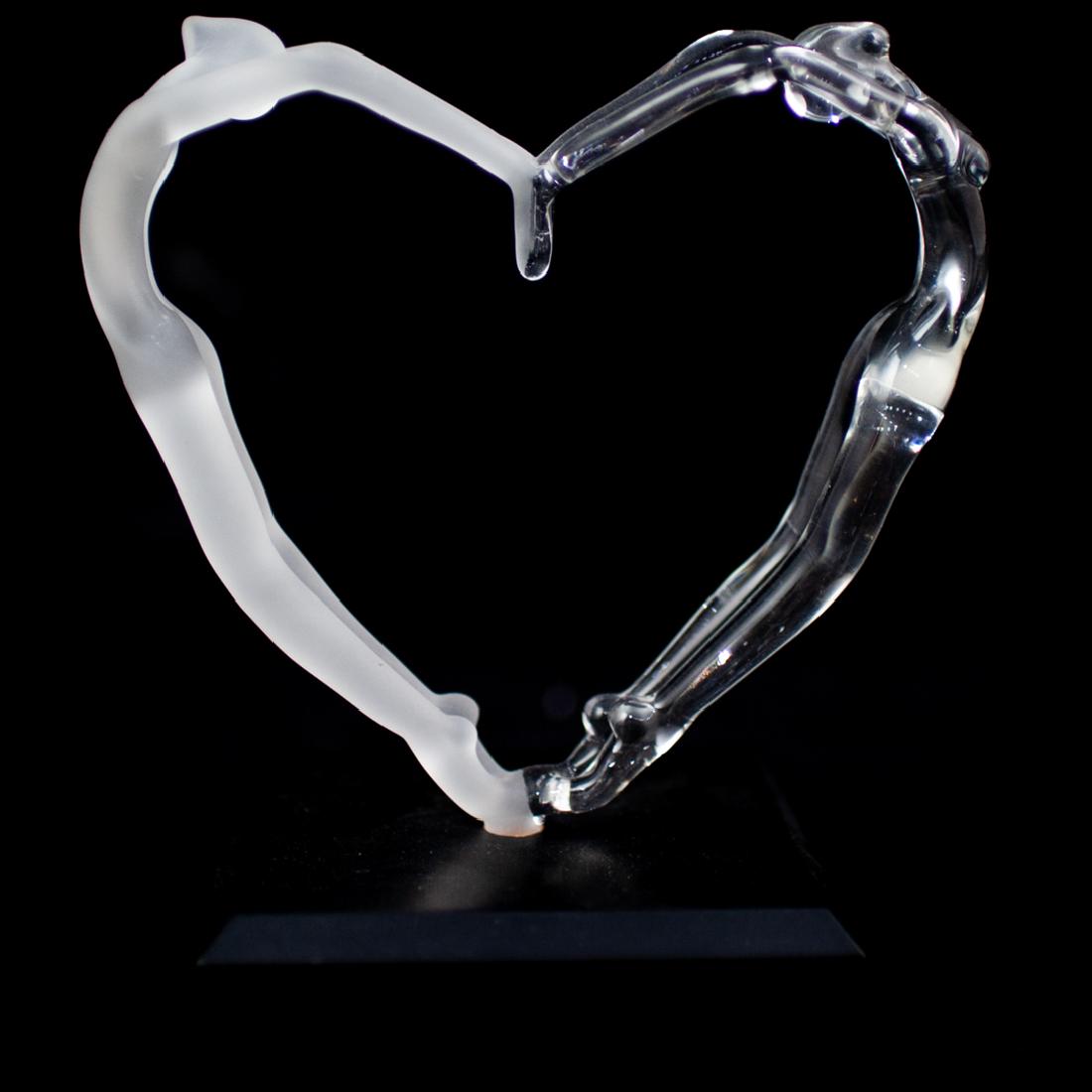Milon Townsend Glass Heart Sculpture (1 of 4)