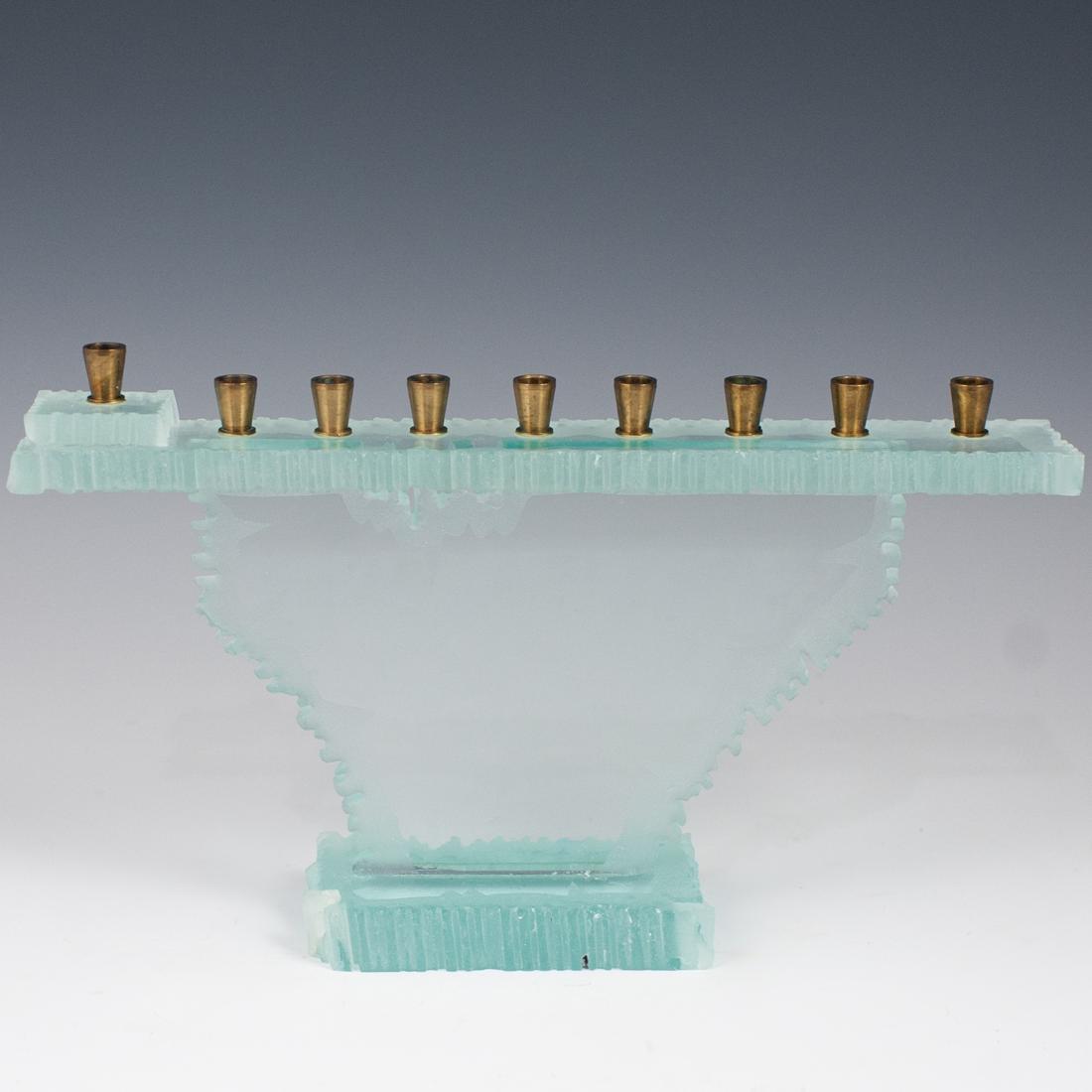 Glass & Brass Menorah (1 of 6)