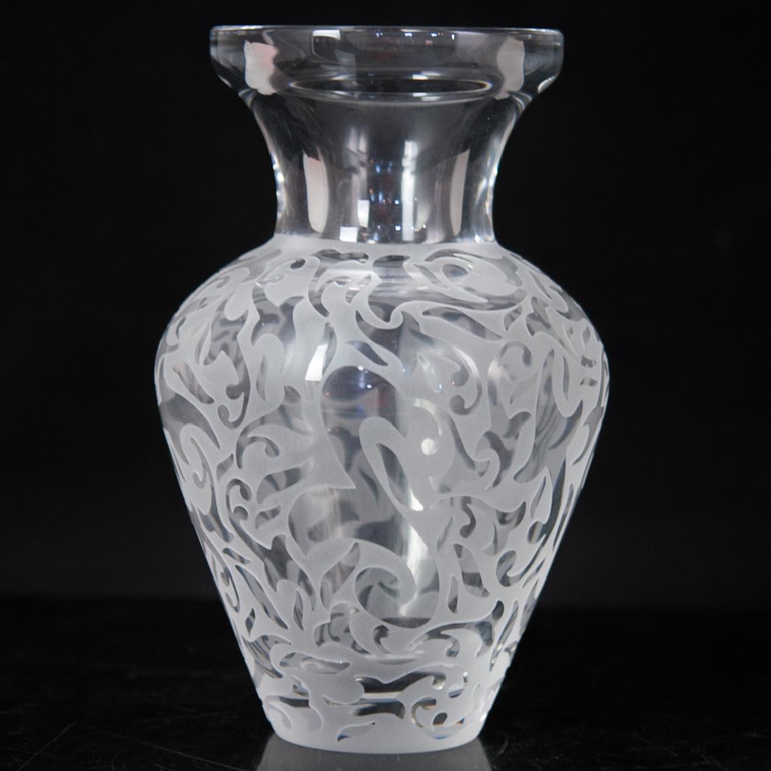Michael Weems Etched Crystal Vase (1 of 8)