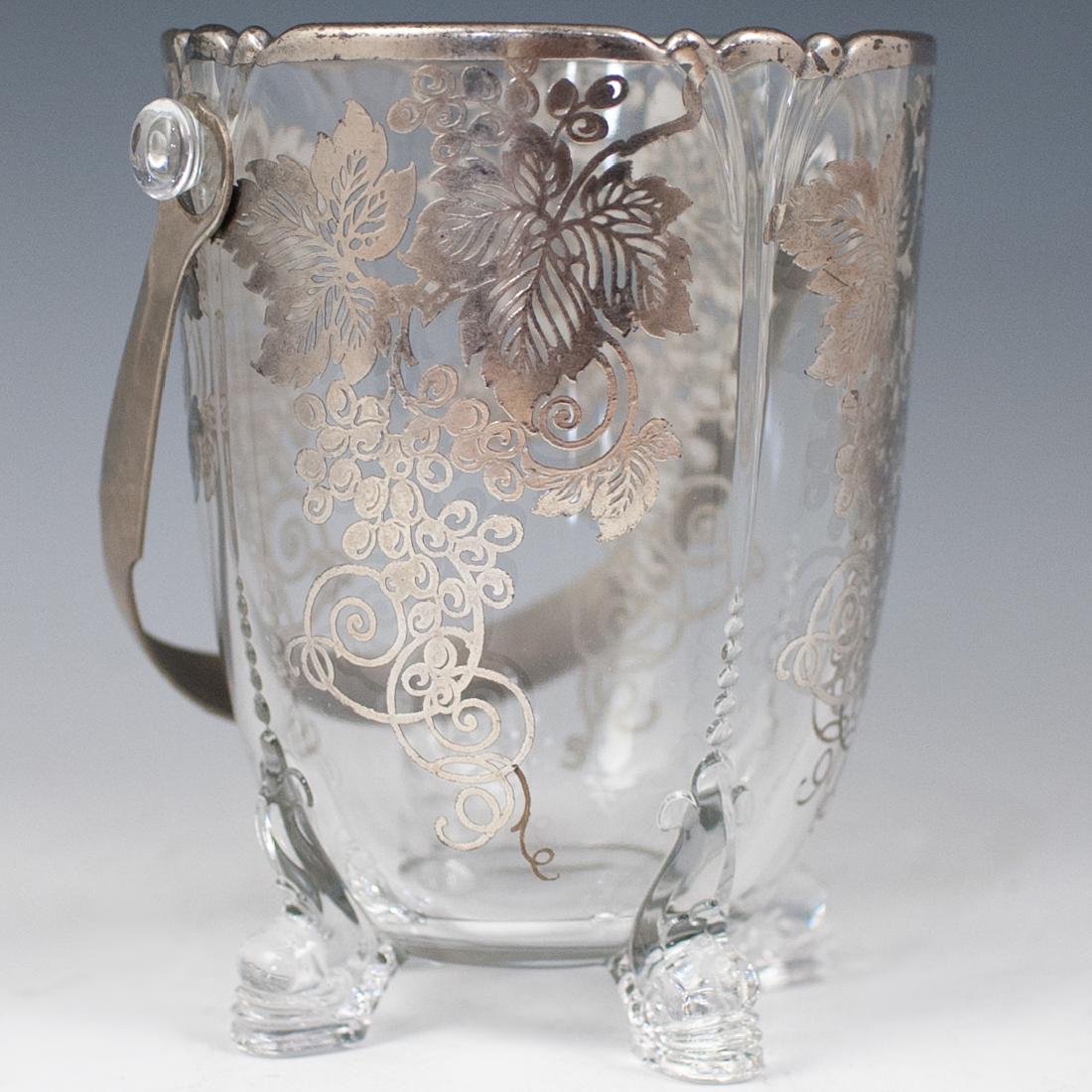 Glass Vase With Silver Overlay (1 of 5)