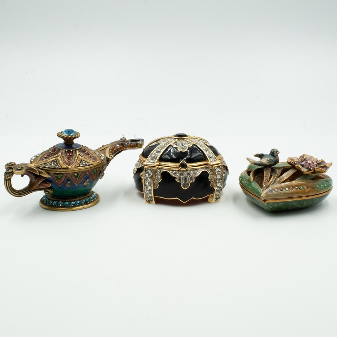 (3 Pc) Jay Strongwater pill boxes (1 of 5)