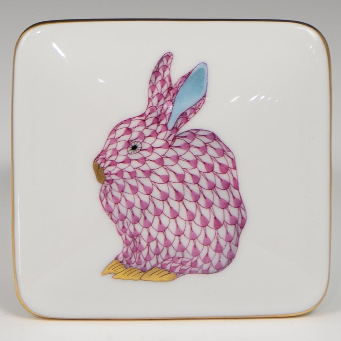Herend Porcelain Rabbit Box