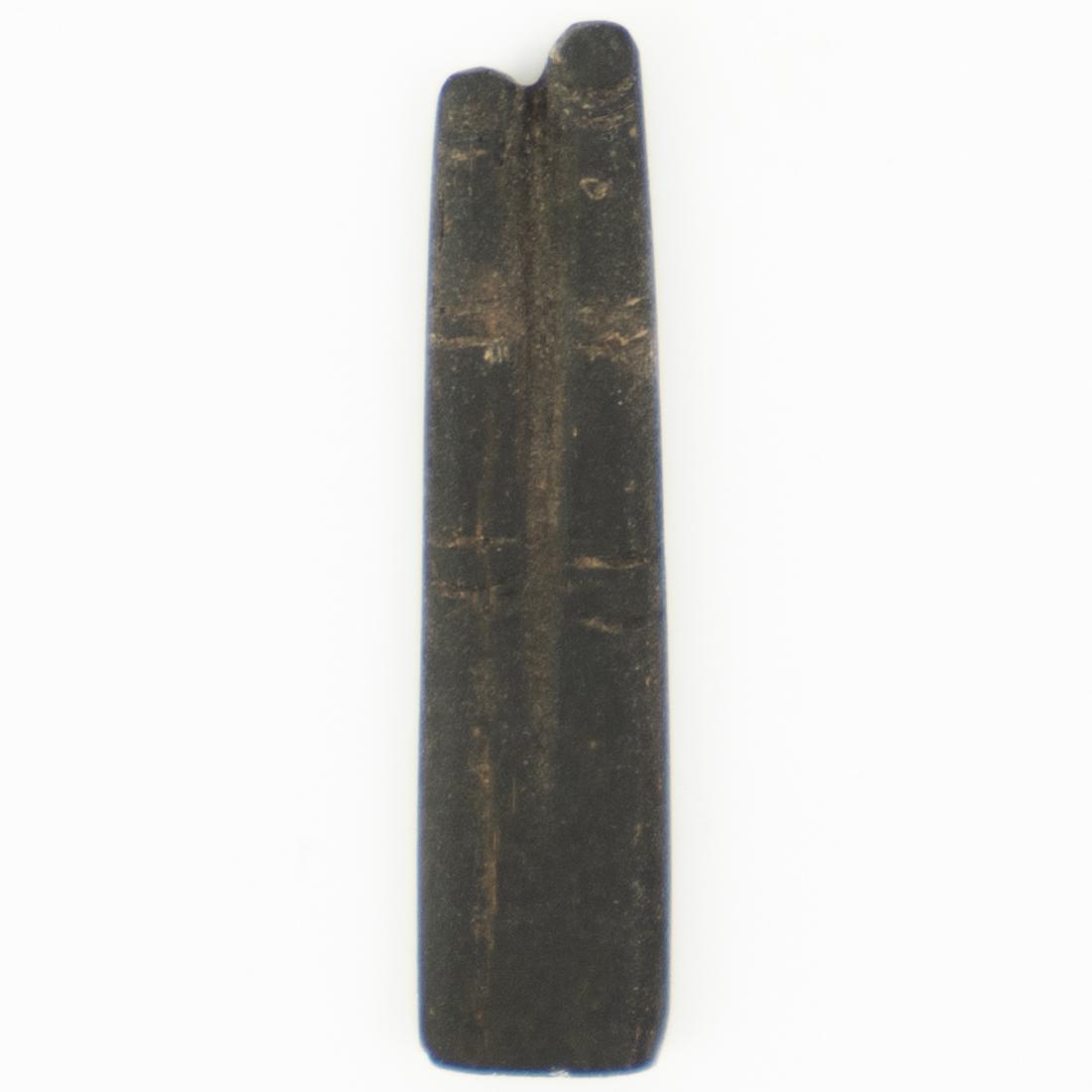 Ancient Egyptian Obsidian Two Finger Amulet (1 of 2)