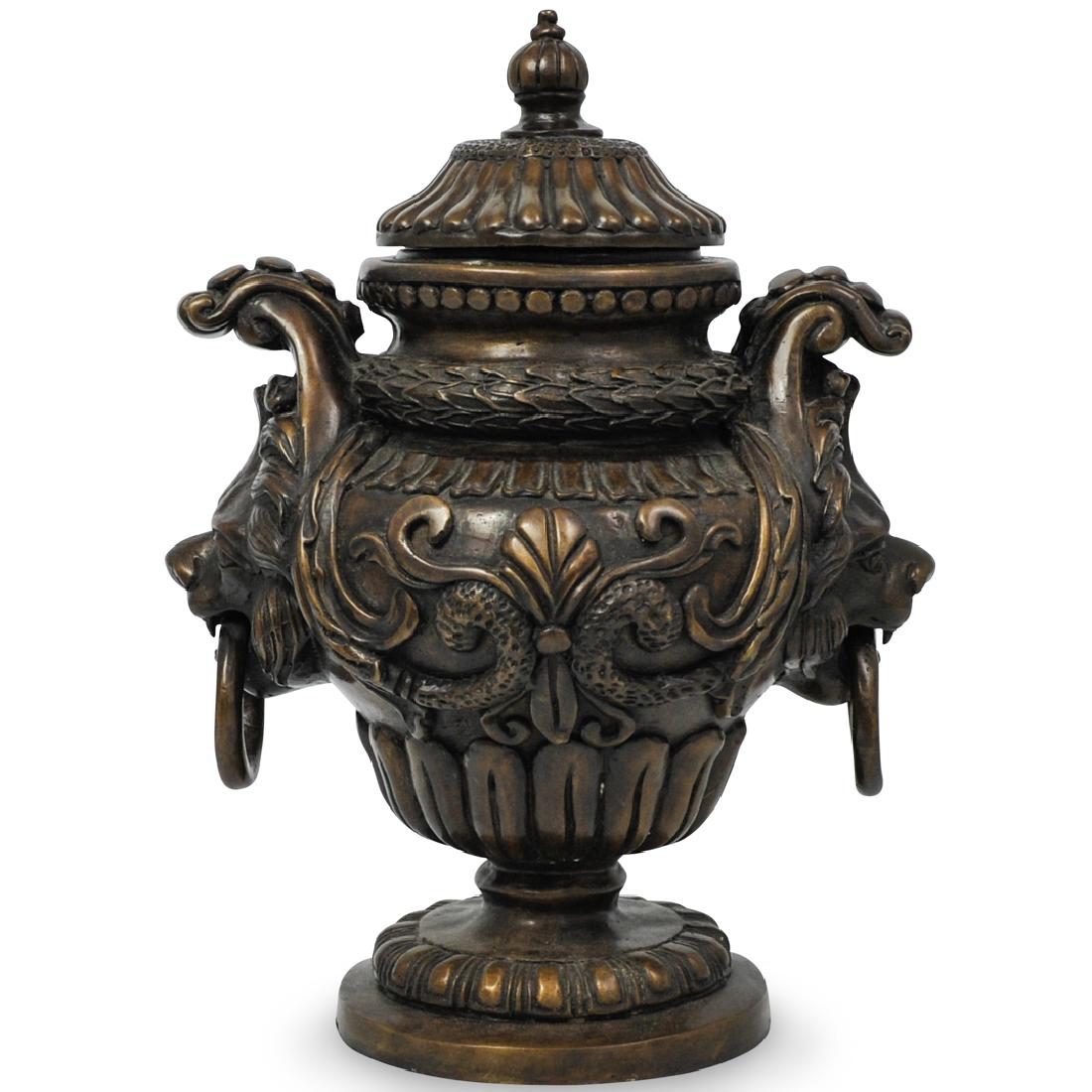 Bronze Double Handled Urn (1 of 8)