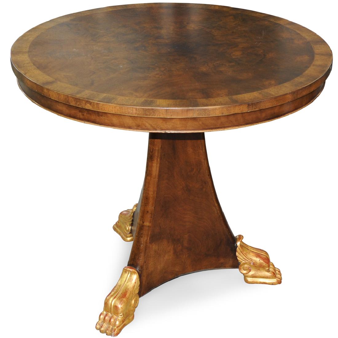 Regency-Style Wood Center Table (1 of 7)
