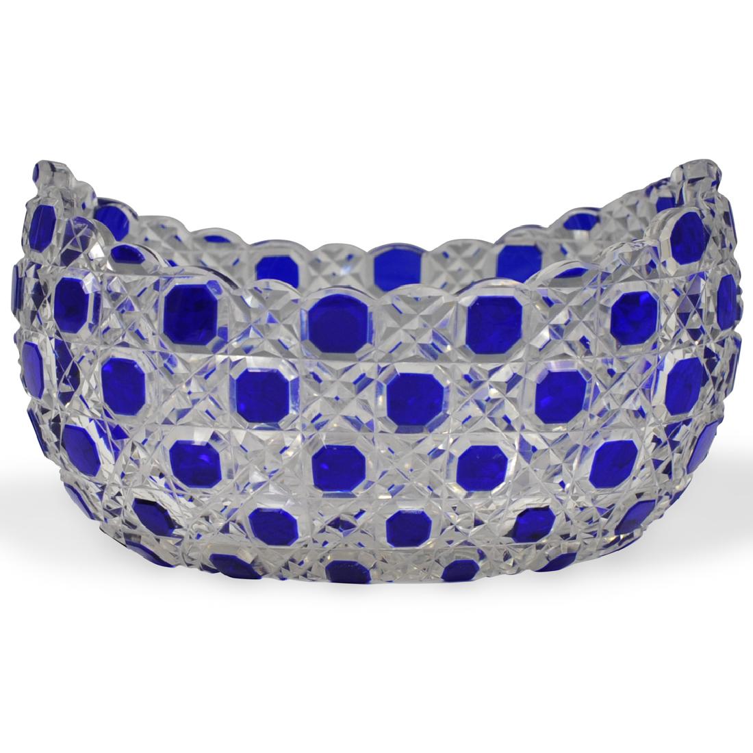 American Brilliant Cut Glass Bowl (1 of 6)