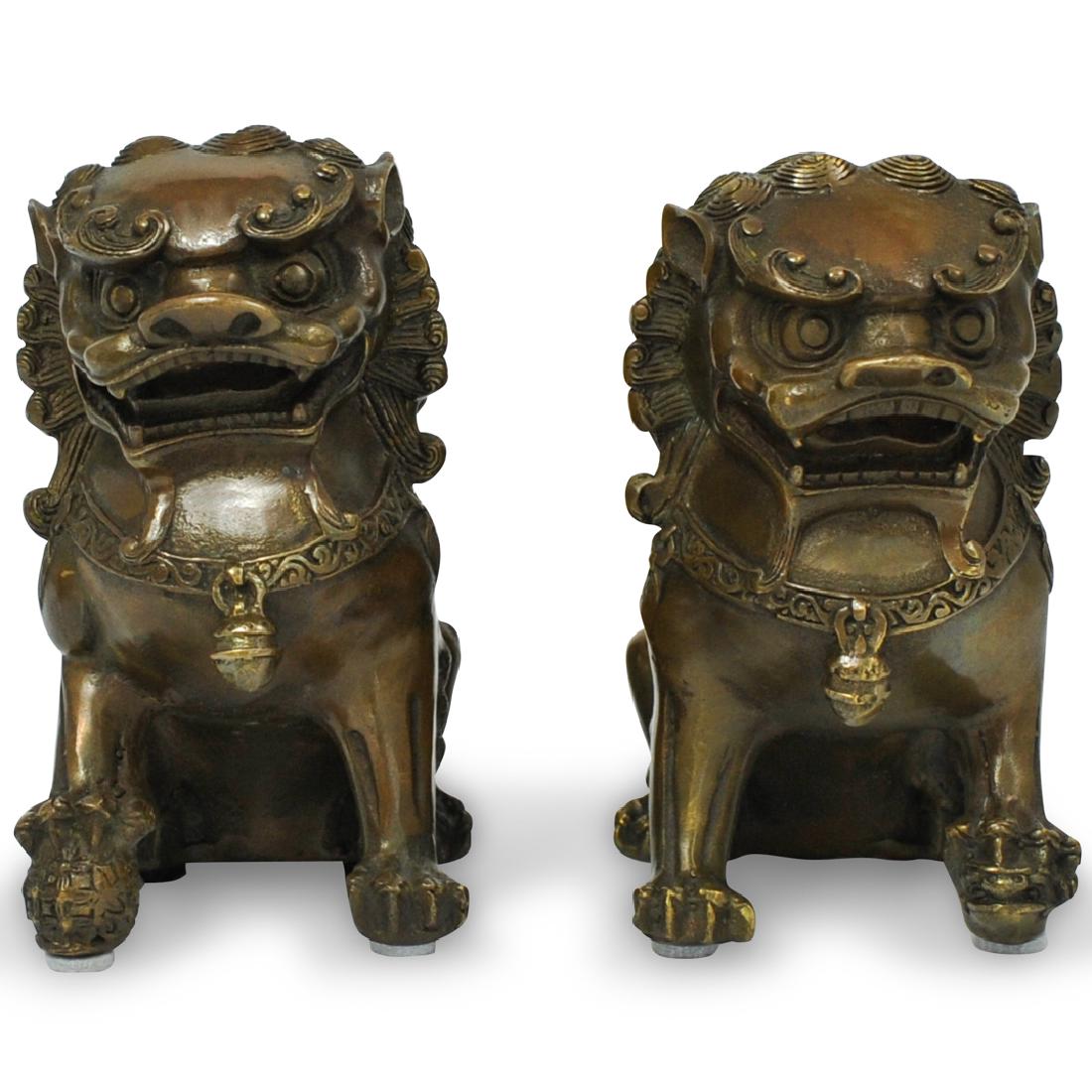Pair of Chinese Patinated Metal Foo Dogs Jul 09, 2019 Akiba