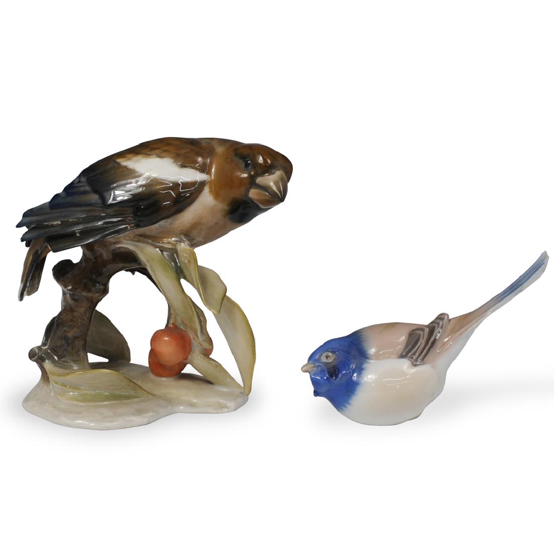 (2 Pc) German Porcelain Bird Figurines (1 of 6)