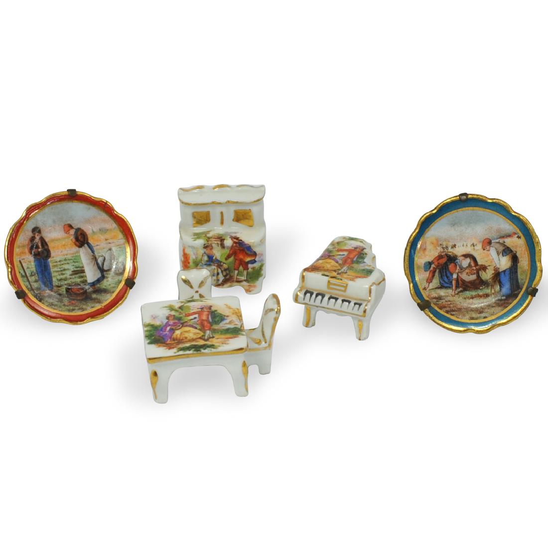 (7 Pc) Limoges Porcelain Miniatures (1 of 6)