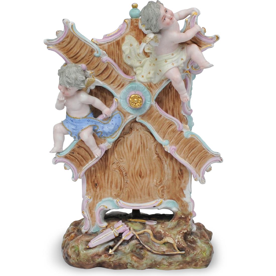 German Bisque Figural Vase (1 of 7)