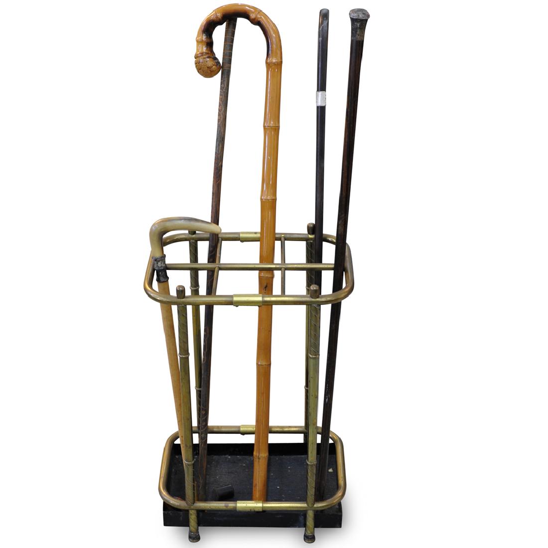 (5 Pc) Misc Lot of Walking Canes (1 of 6)