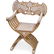 Indian Savonarola Inlaid Armchair