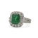 GIA Cert. Emerald and Platinum Ring