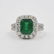 GIA Cert. Emerald and Platinum Ring - 2