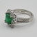 GIA Cert. Emerald and Platinum Ring - 3