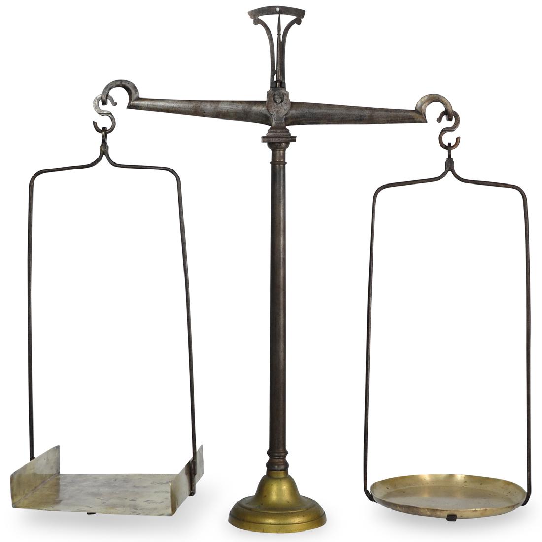 Antique French Iron and Brass Scale (1 of 6)