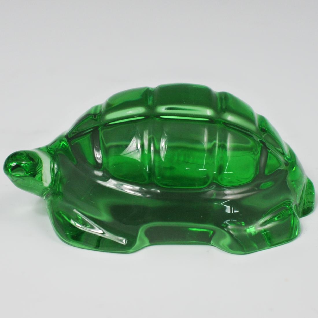 Baccarat Colored Crystal Turtle Figurine (1 of 3)